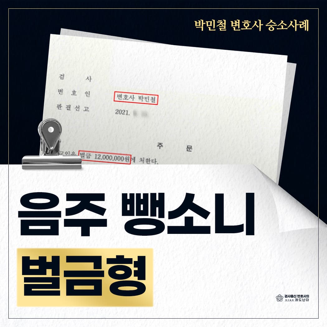음주 뺑소니 벌금형